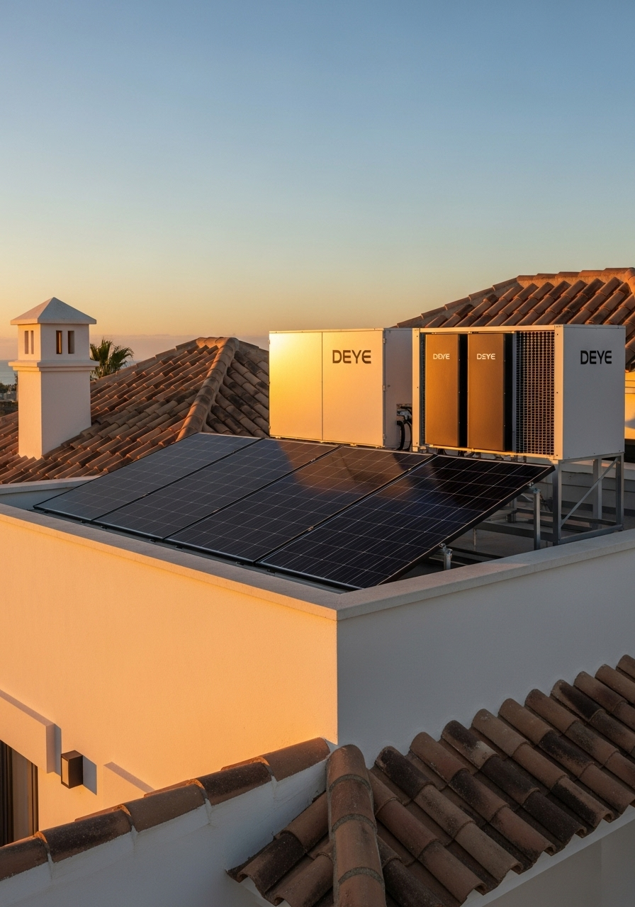 Deye solar battery system for blackout resilience in Spain