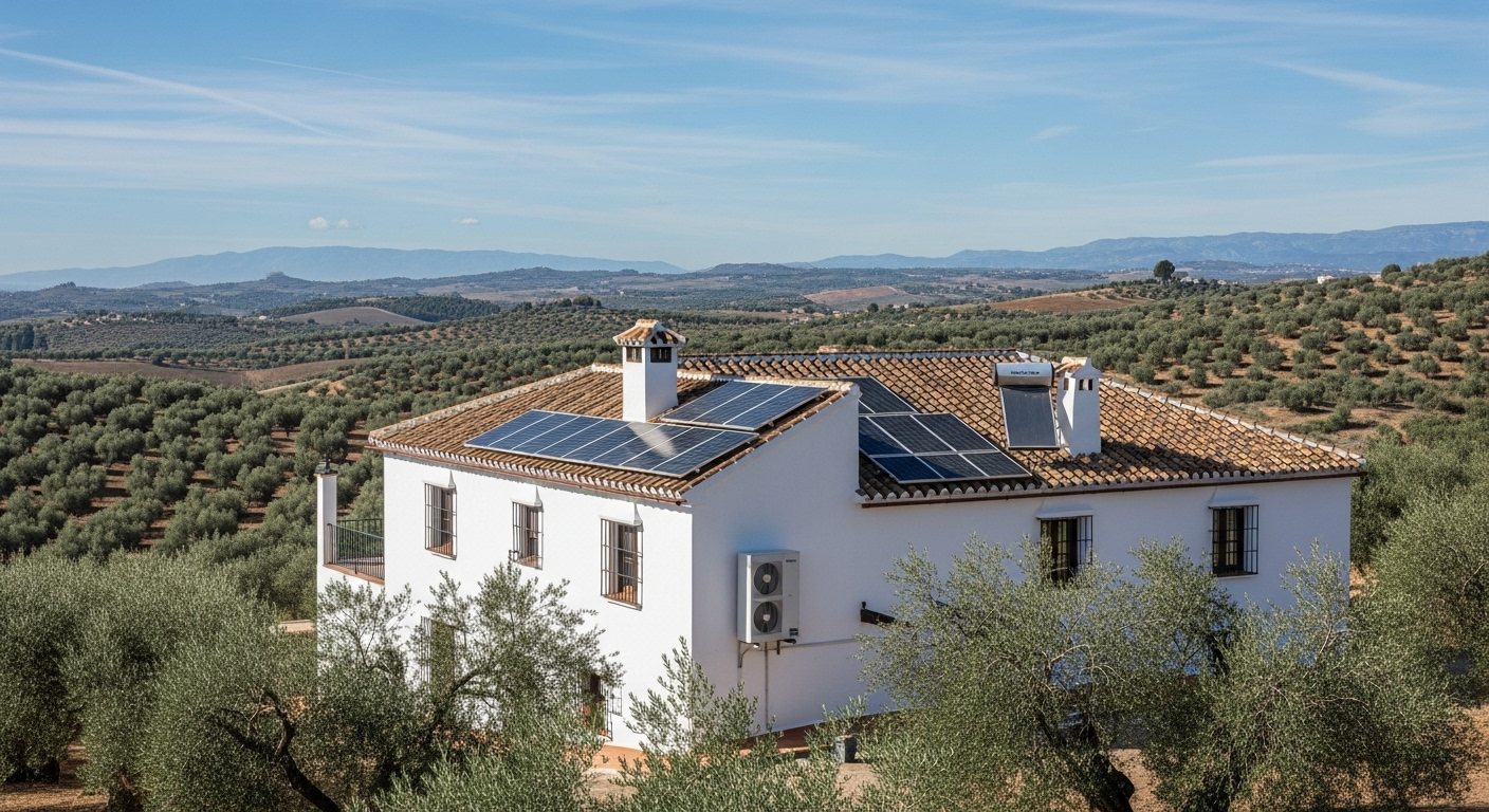 Instalación solar en cortijo español Costa del Sol