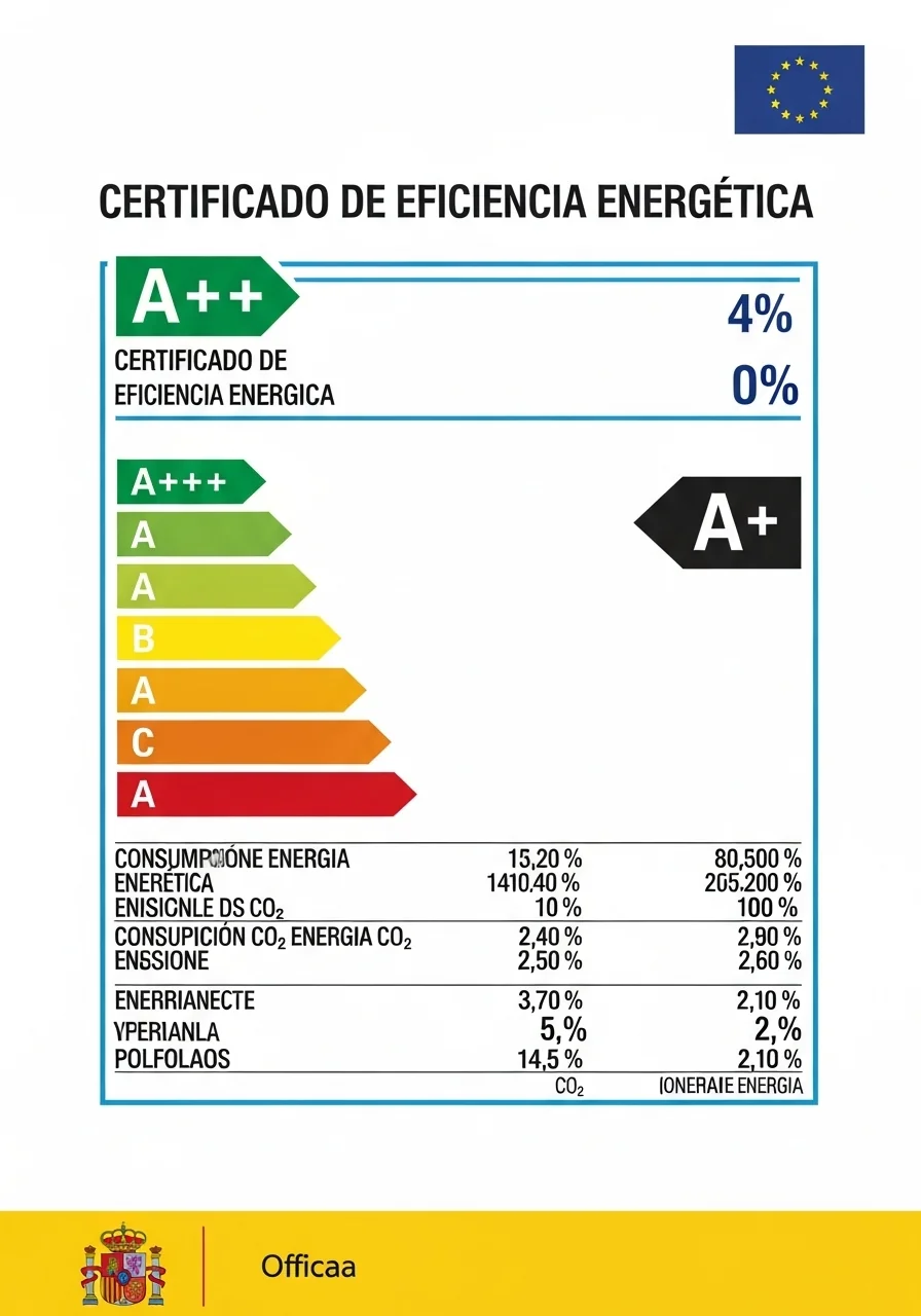 Spanish energy efficiency certificate