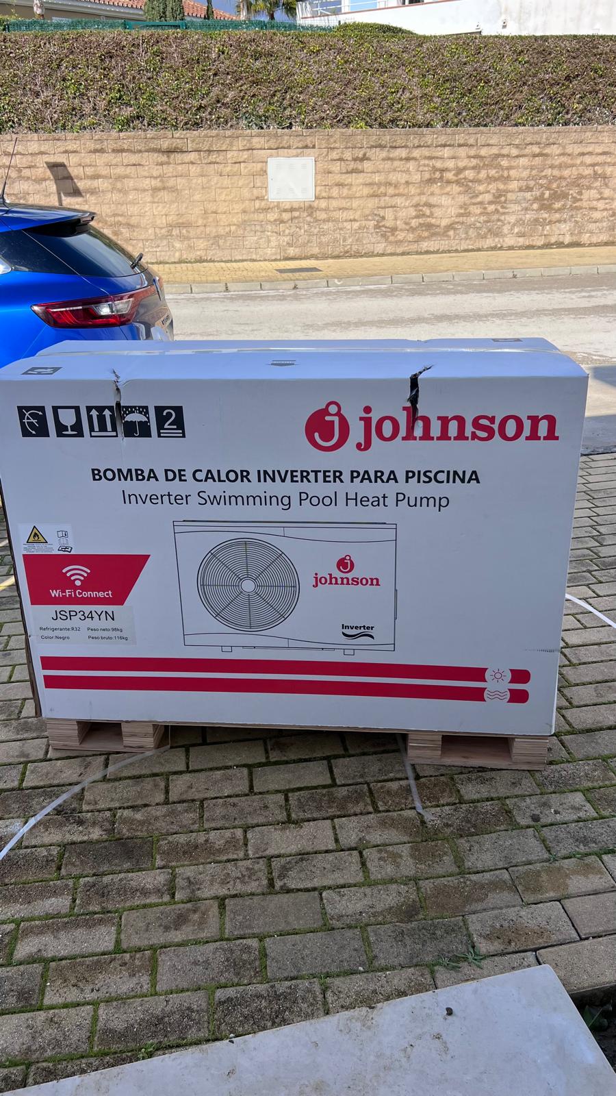 Johnson JSP34YN Inverter pool heat pump in box - Estepona